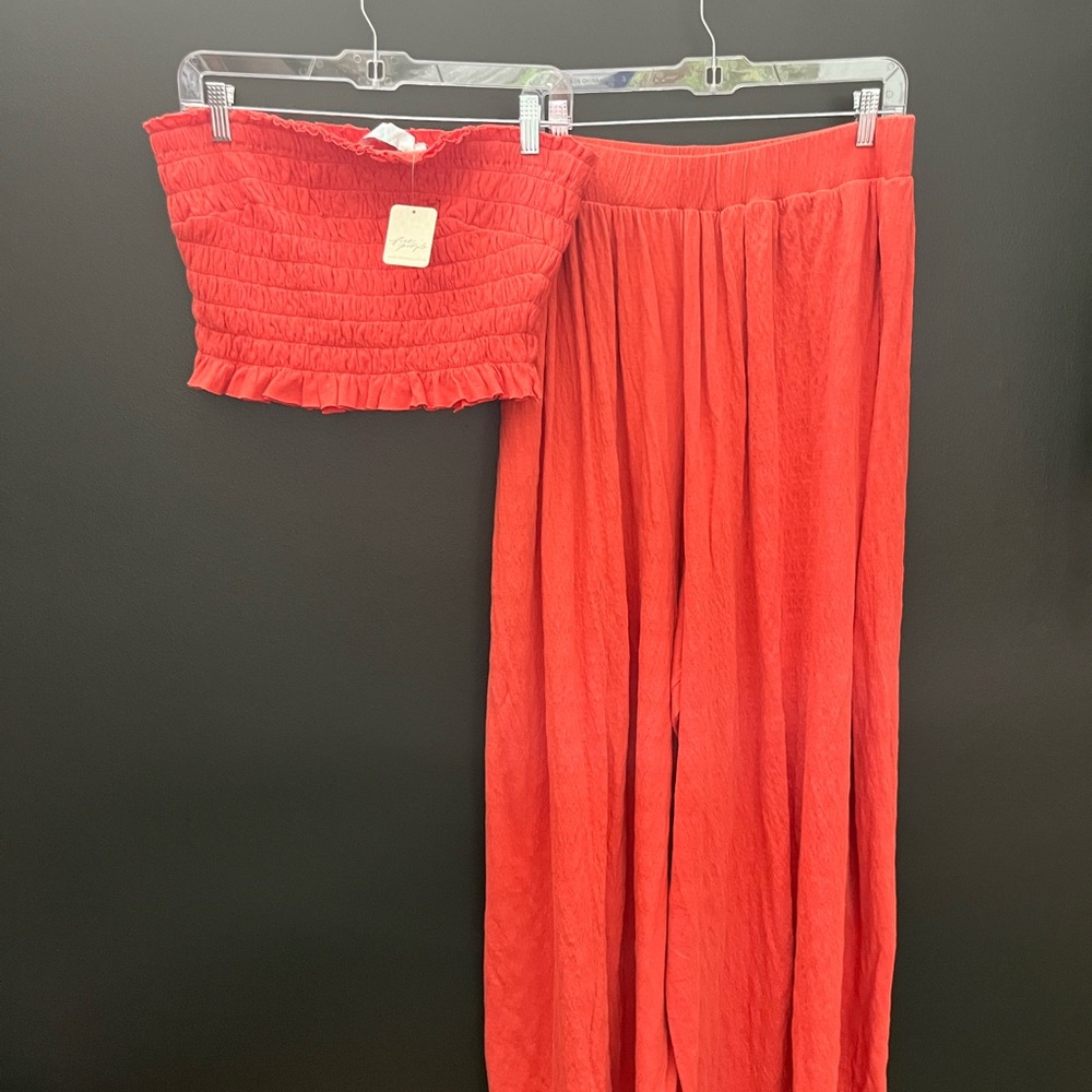 Free People FP Beach Solange pant and bandeau set